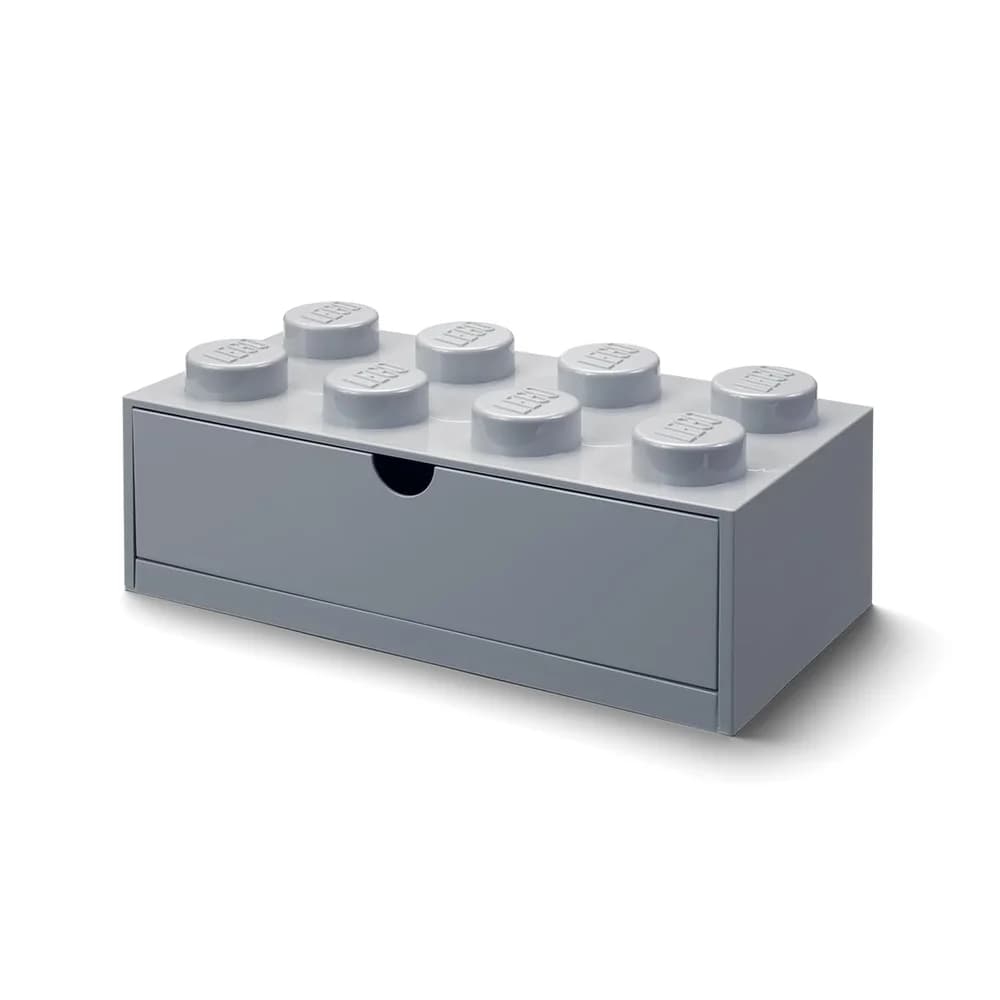 NHG LEGO Aufbewahrungsbox Baustein grau 32x16x12cm Konstruktionsspielsteine