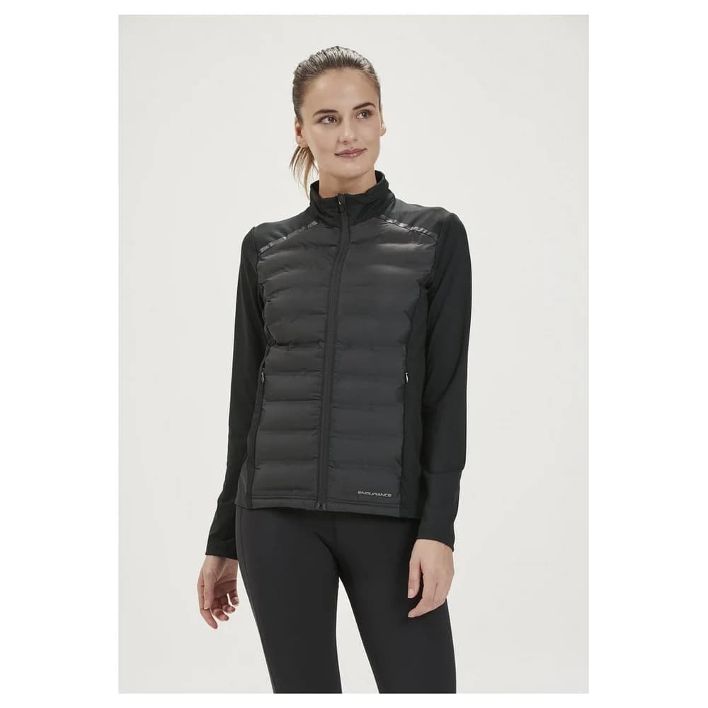 ENDURANCE Reitta Hot Fused Hybrid Laufjacke Damen 1001 - black 36