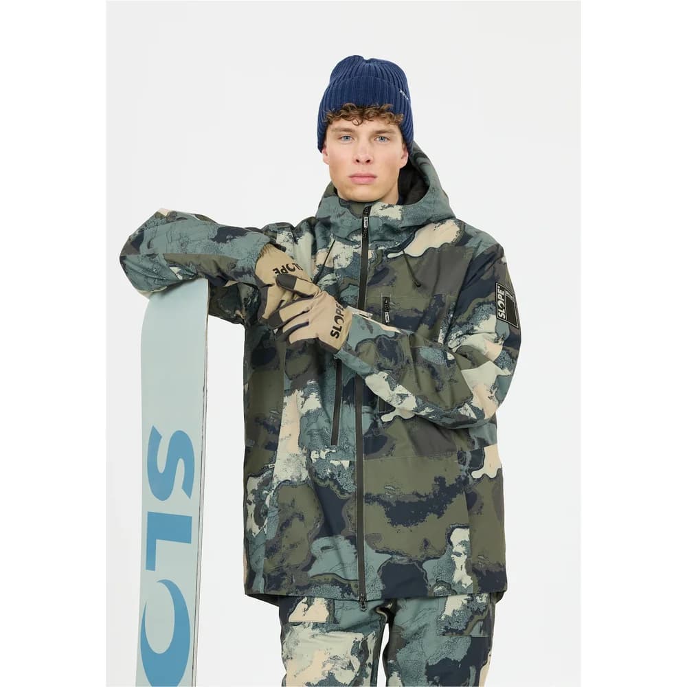 SLOPE Tuscon Allover Print Insulated Skijacke Herren 3256 - grape leaf L
