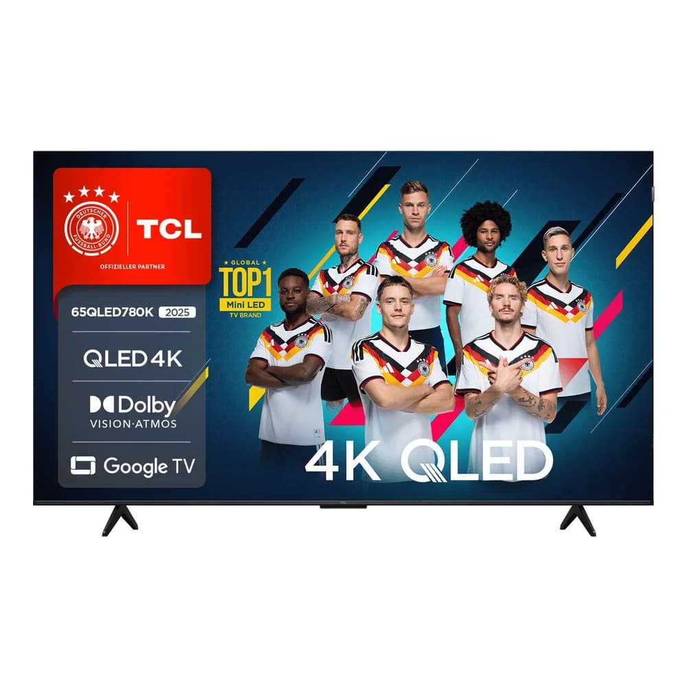 TCL 65QLED780KX1 QLED-Fernseher (65 Zoll, 4K Ultra HD) schwarz