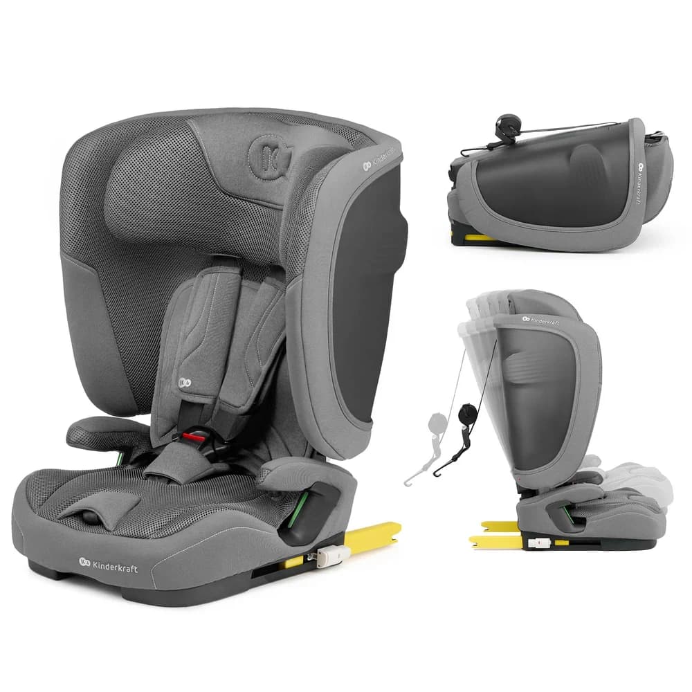 Kinderkraft Kindersitz FIX2GO, grau