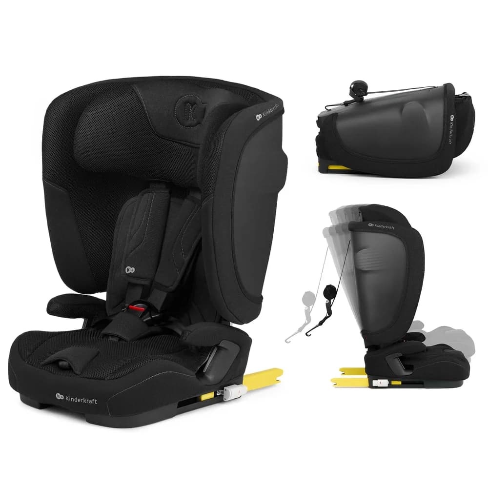 Kinderkraft Kindersitz FIX2GO, schwarz