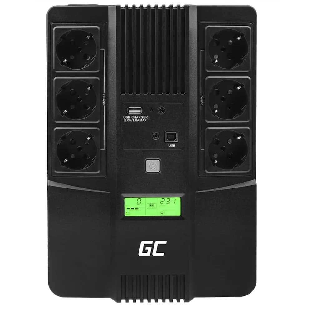Green Cell USV-Anlage UPS/USV 800VA Unterbrechungsfreie Stromversorgung UPS07