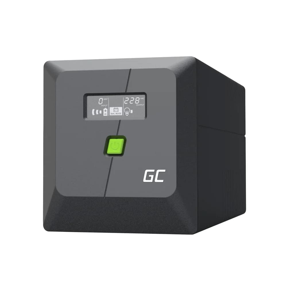 Green Cell USV-Anlage Notstromversorgung Greencell 1000VA 700W PowerProof GC-UPSLP700, LC-Display