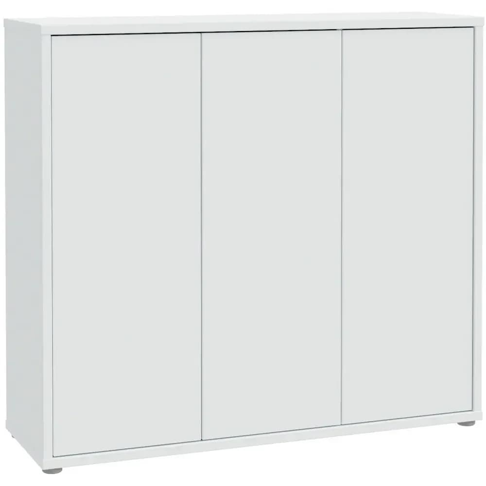 FORTE Schuhschrank ALICE SPRINGS, 109 x 99 cm - 3 Türen - Hellgrau