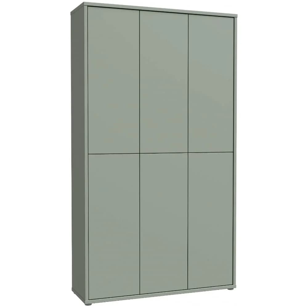 Schuh- und Mehrzweckschrank ¦ grün ¦ Maße (cm): B: 109 H: 192 T: 34.8
