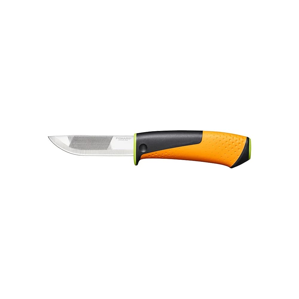 Fiskars Allzweckmesser Hochleistungsmesser mit Schleifstein (grün), inklusive 1023619