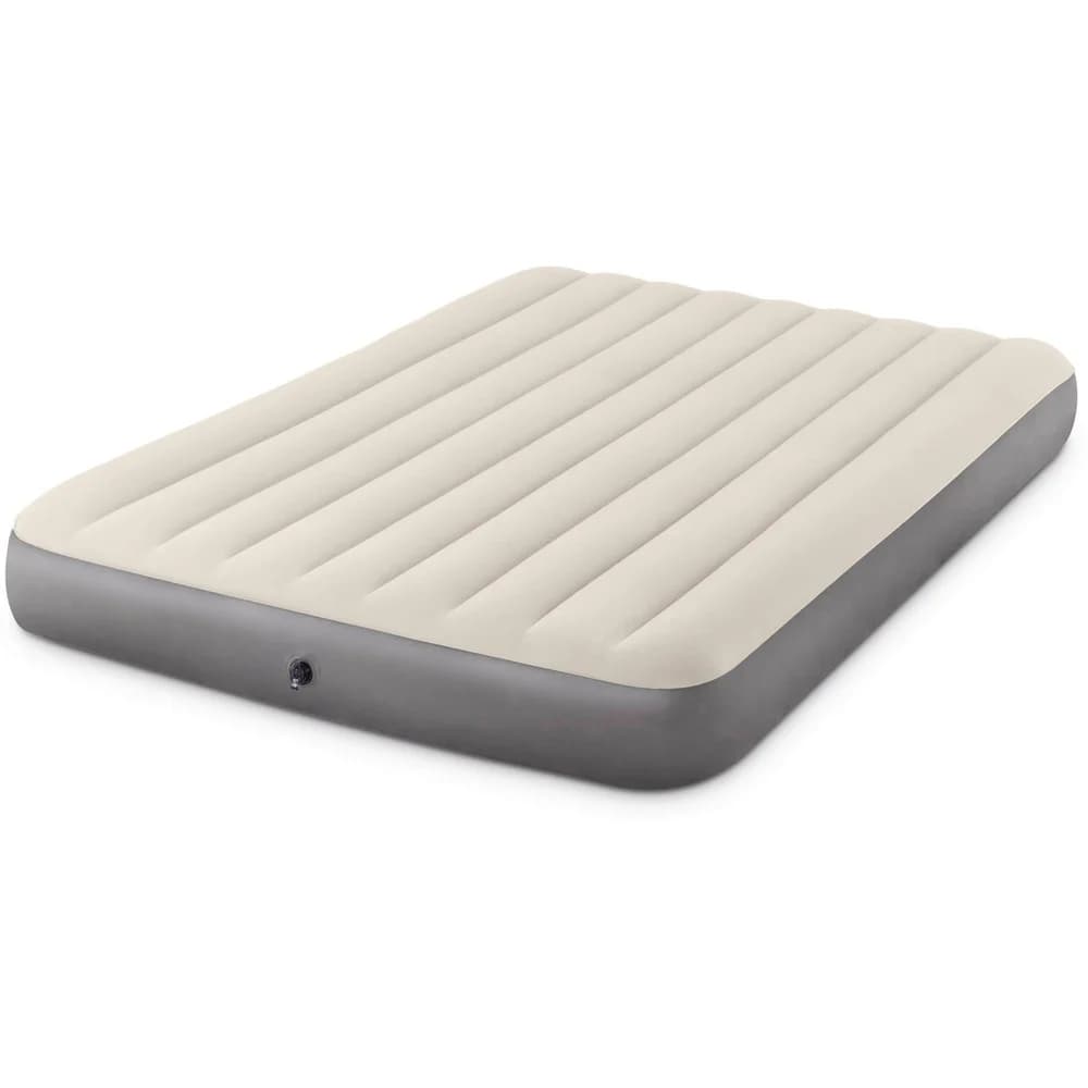 Intex Luftbett Deluxe Single High Airbed grau