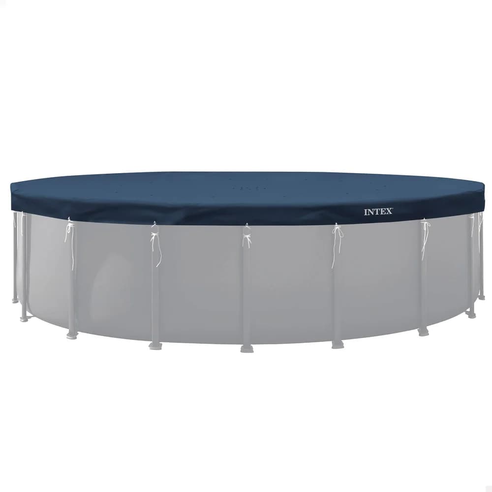 Intex Pool-Abdeckplane Deluxe, Ø 610 cm blau