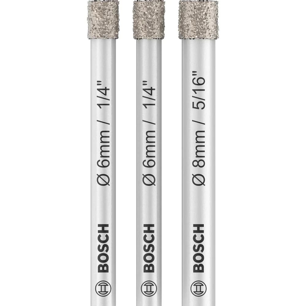 Bosch Power Tools Diamantbohrer-Set(6,6,8) 2607011626