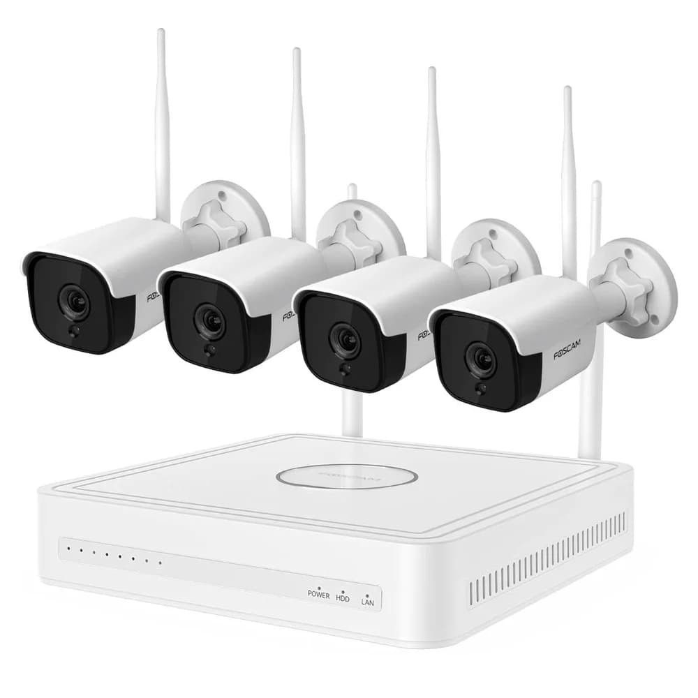 FOSCAM FN9108WB4 - Netzwerk-Videorekorder, WLAN, Set inkl. 4 Kameras