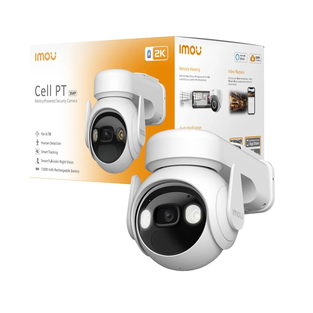 Imou Überwachungskamera IPCam Cell PT 3MP WLAN 2K IR 20m