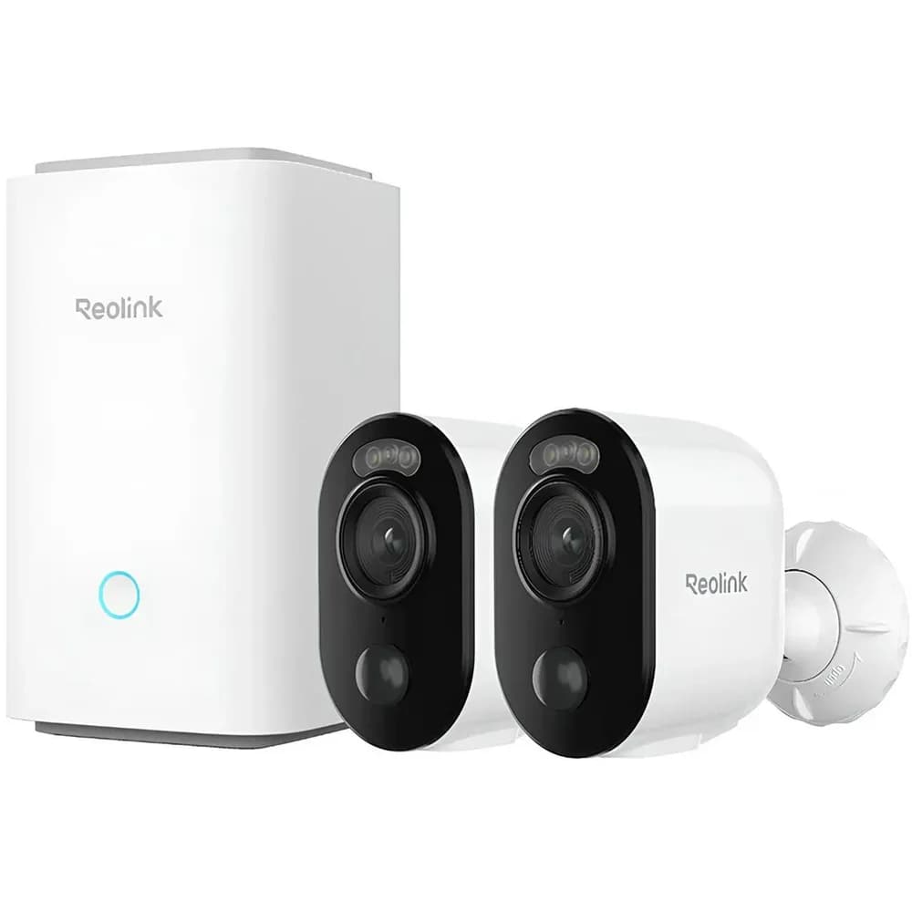 Reolink Hub 1 + 2x Argus Series B310 Außenkamera mit Akku