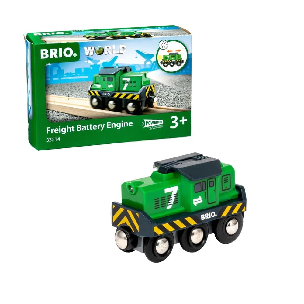 BRIO® Spielzeugeisenbahn-Lokomotive Brio World Eisenbahn Lok Batterie Frachtlok 33214