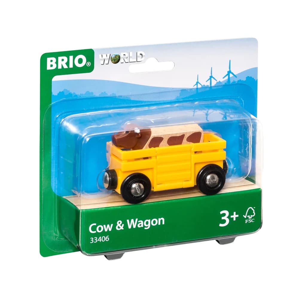 BRIO World - Tierwagen mit Kuh