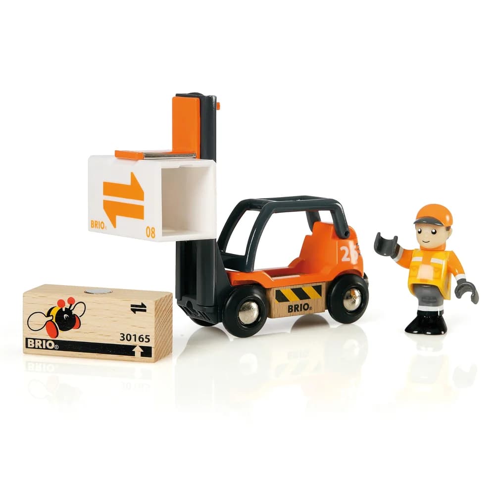 BRIO® Spielzeug-Gabelstapler 4-tlg.