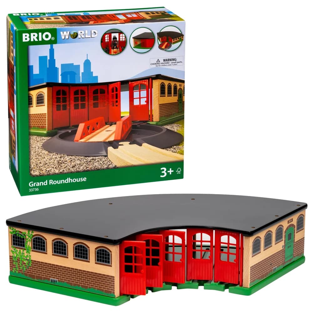 BRIO World - 33736 Großer Ringlokschuppen