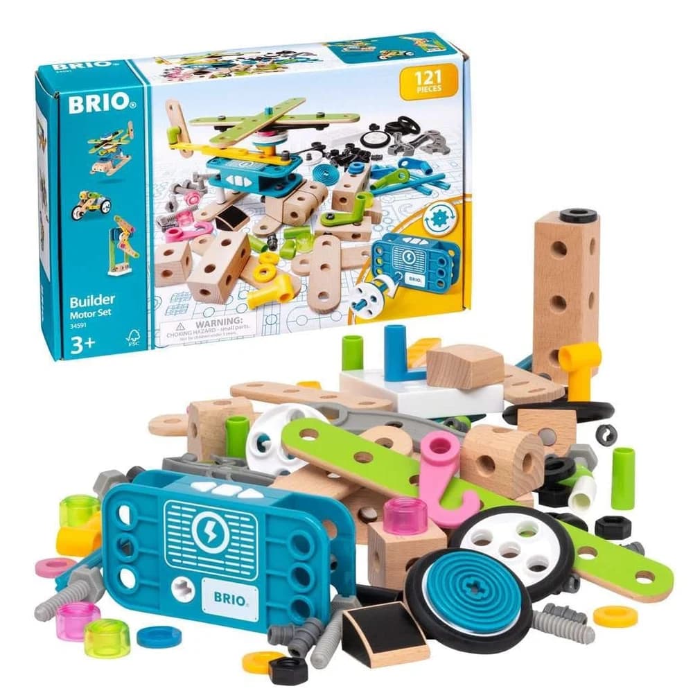 BRIO 63459100 BRIO Builder - Motor-Konstruktionsset, 120 Teile