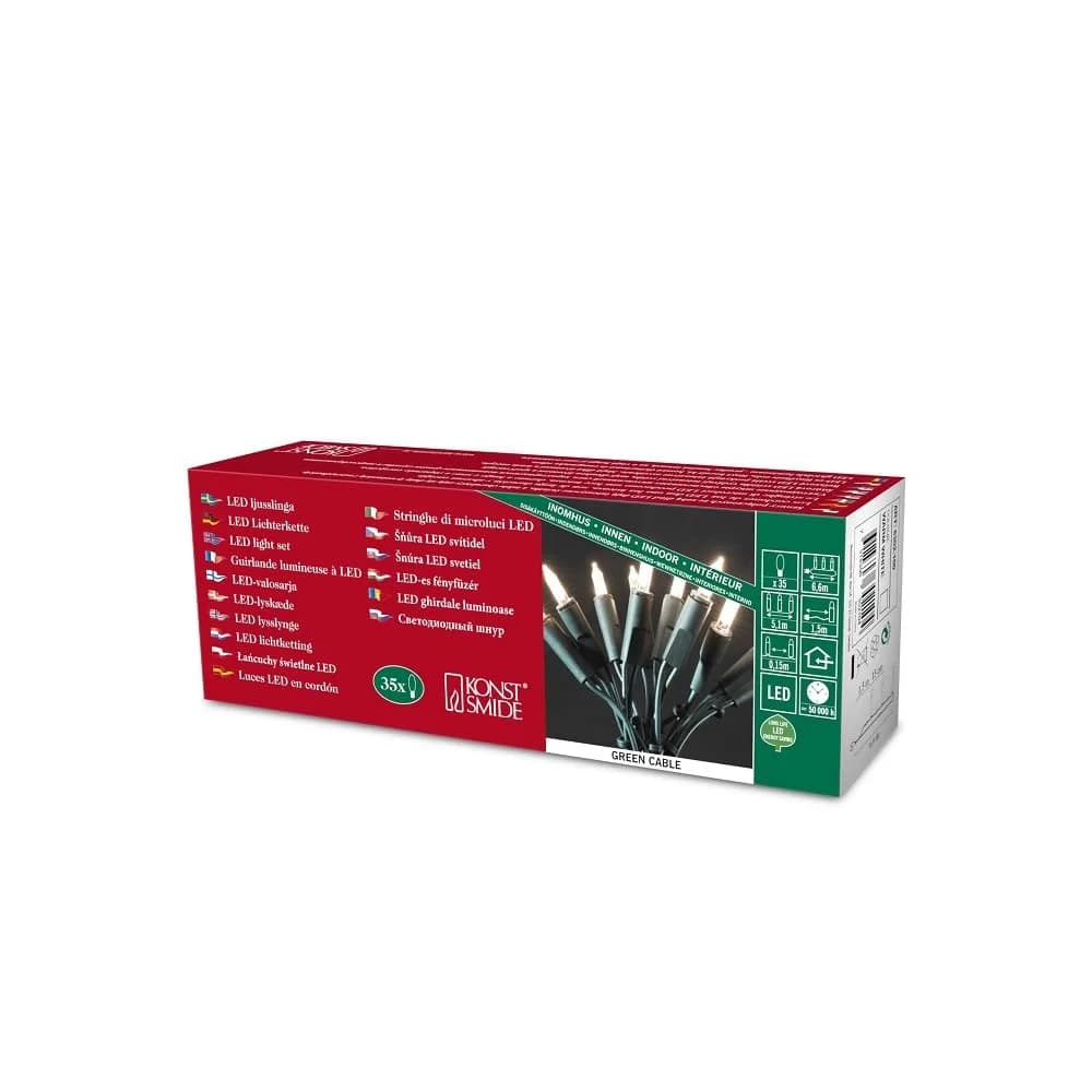 Konstsmide LED Minilichterke.grün 35LED ww 6302-100