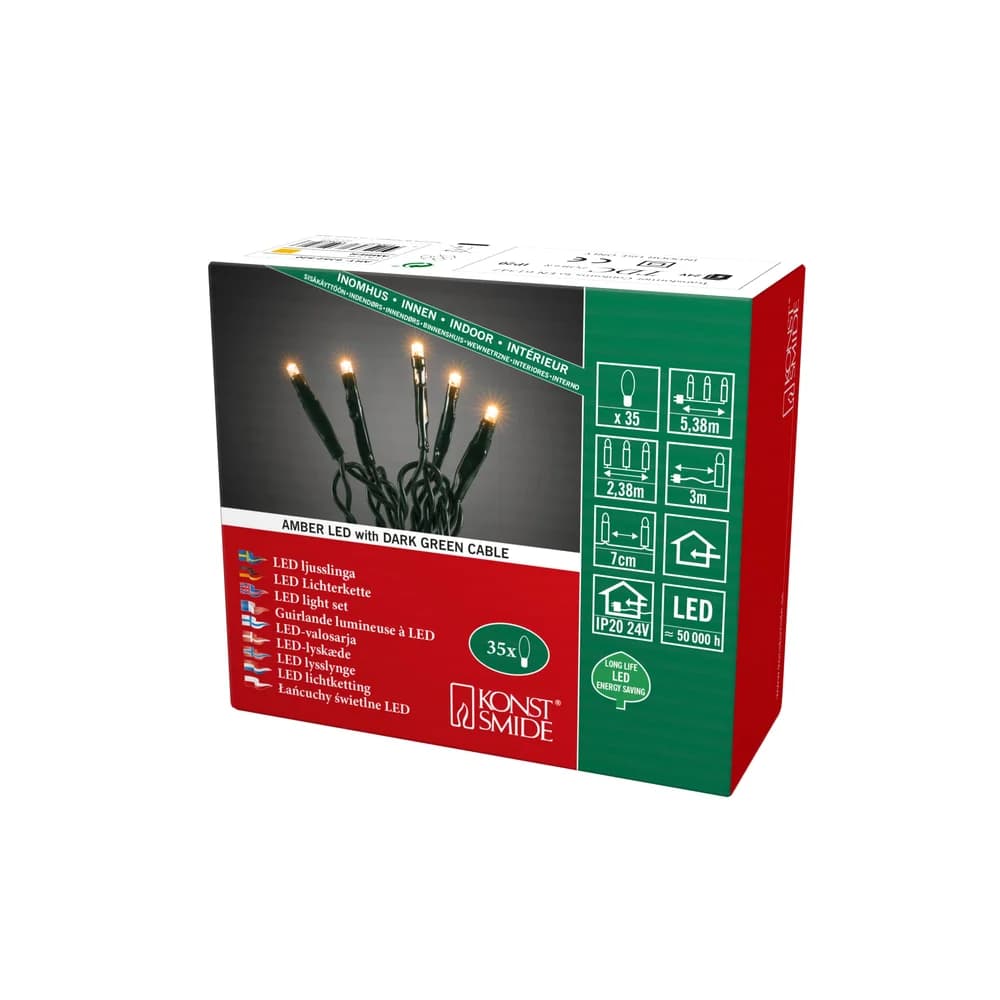 Konstsmide Weihnachtsbeleuchtung Micro LED Lichterkette verschweißt GL538