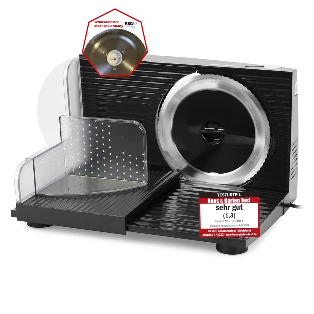 Emerio MS-125000.1 Schneidemaschine Elektro 100 W Schwarz Edelstahl