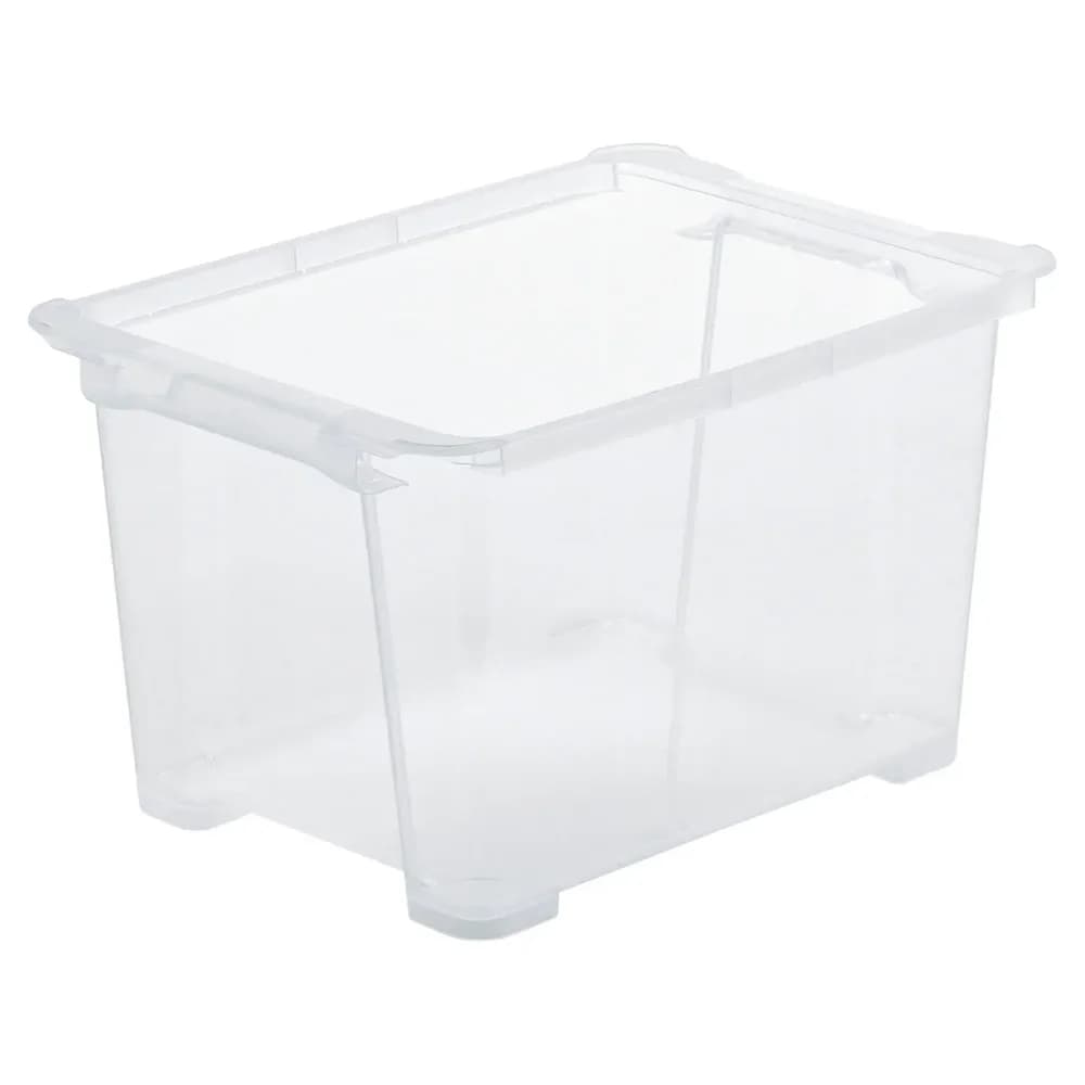 ROTHO Aufbewahrungsbox EVO EASY, Transparent, Kunststoff, (1 St), Fassungsvermögen von 15 Liter weiß