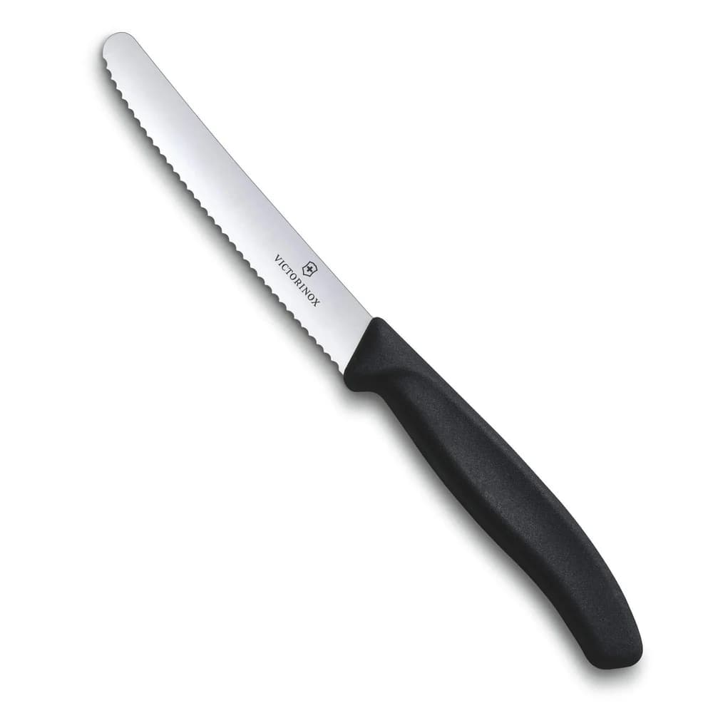 VICTORINOX Tomatenmesser, Klingenlänge: 110 mm, schwarz