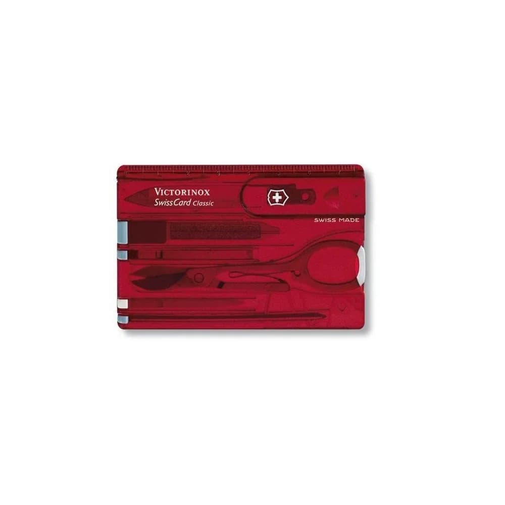 Victorinox SWISSCARD rot transparent