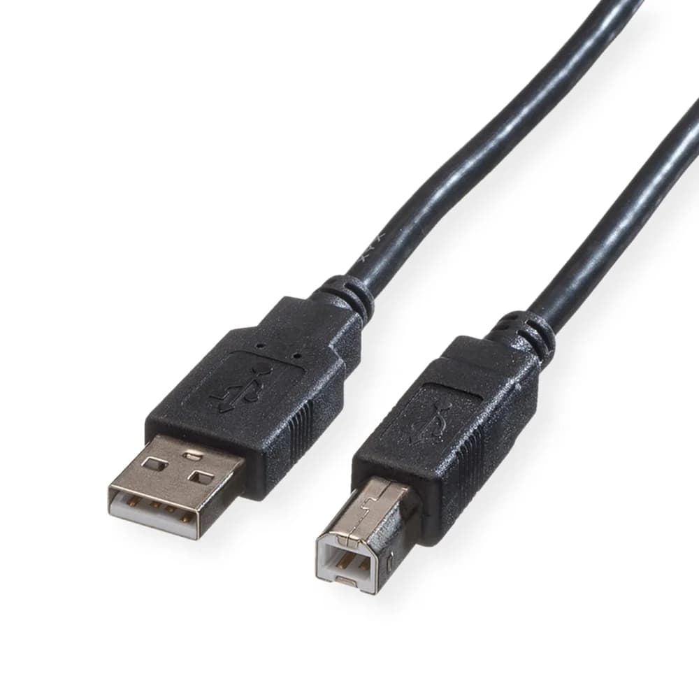 ROLINE USB 2.0 Kabel, Typ A-B, schwarz, 4,5 m