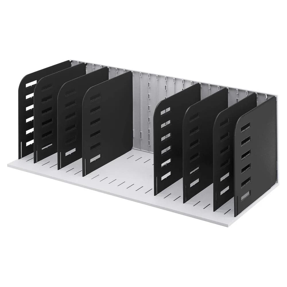 styro styrorac Sortierstation DIN A4 7 -Fach grau/schwarz