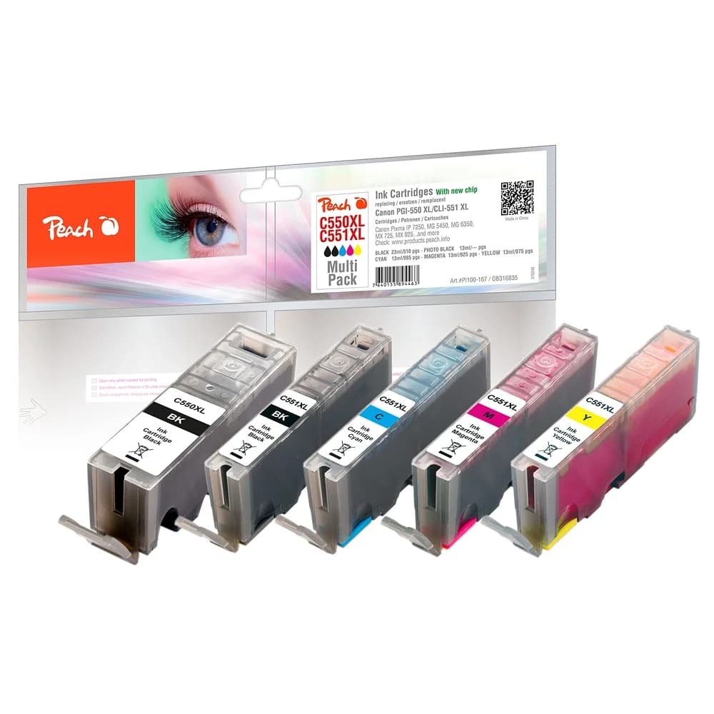 Peach PI100-167 Druckerpatrone Foto schwarz