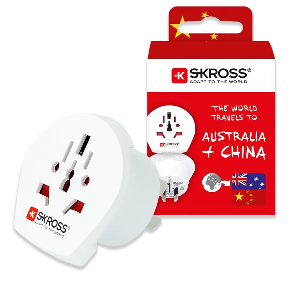 SKROSS Reiseadapter World to Austarlia/China 1.500222-E Reiseadapter