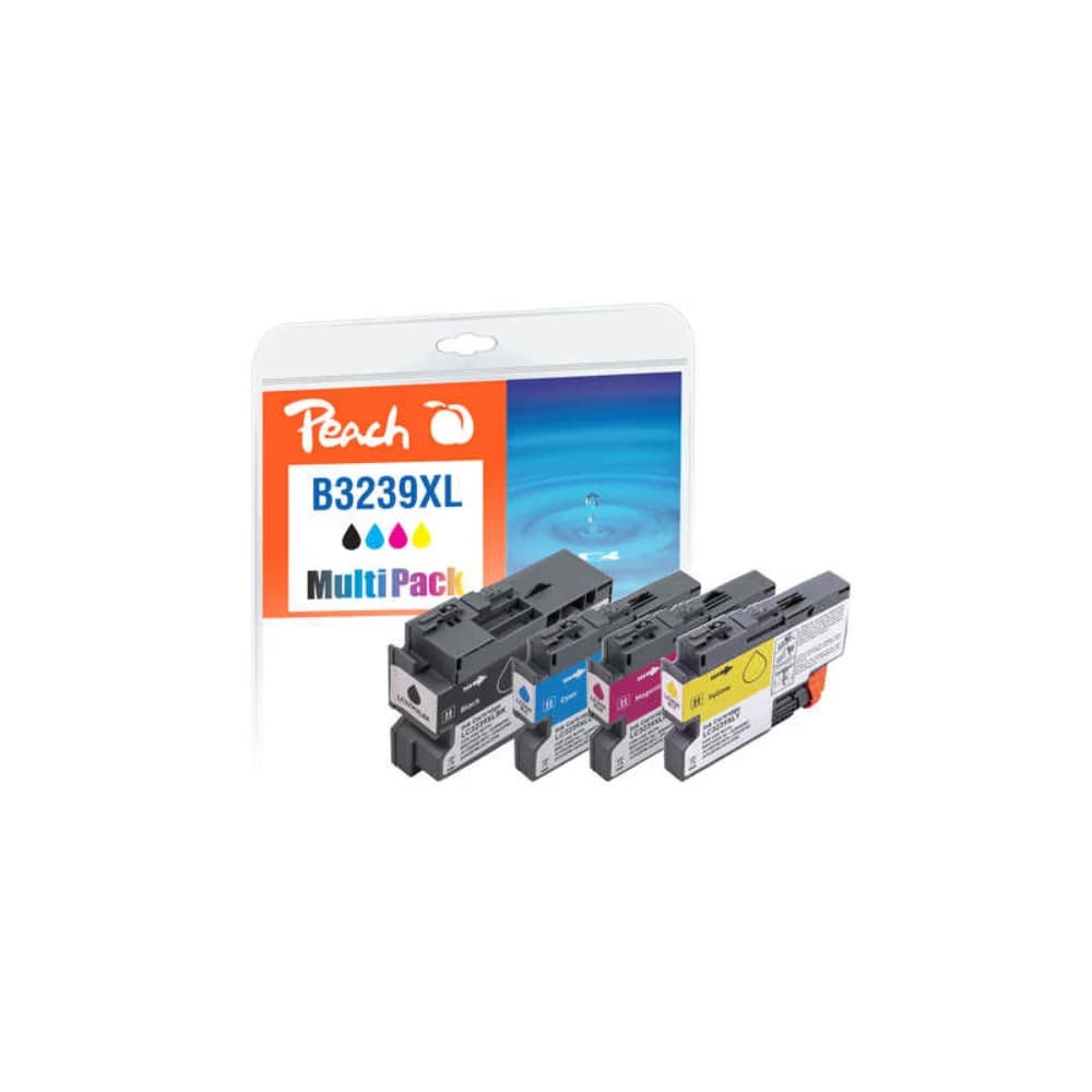 Peach LC-3239XL Druckerpatrone 4 Stück(e) Hohe (XL) Ausbeute Schwarz, Cyan Tintenpatrone