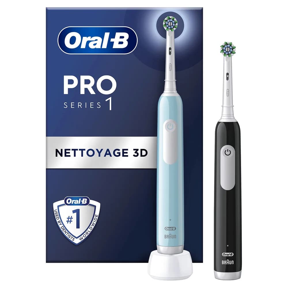 ORAL-B Pro 1 Black/Caribbean Blue mit 2. Handstück