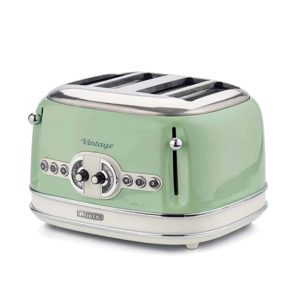 Ariete Vintage 4-Schlitz-Toaster grün
