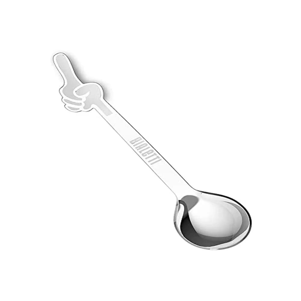Bialetti Omino 4er Espresso-Löffel-Set - Edelstahl - silber