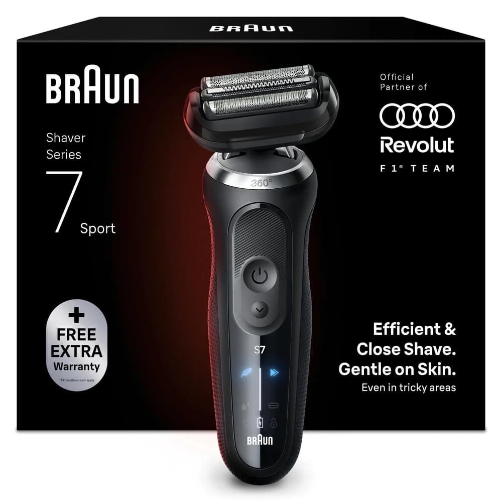 BRAUN 72-N1000s Rasierer Series 7 Schwarz (SensoFlex)