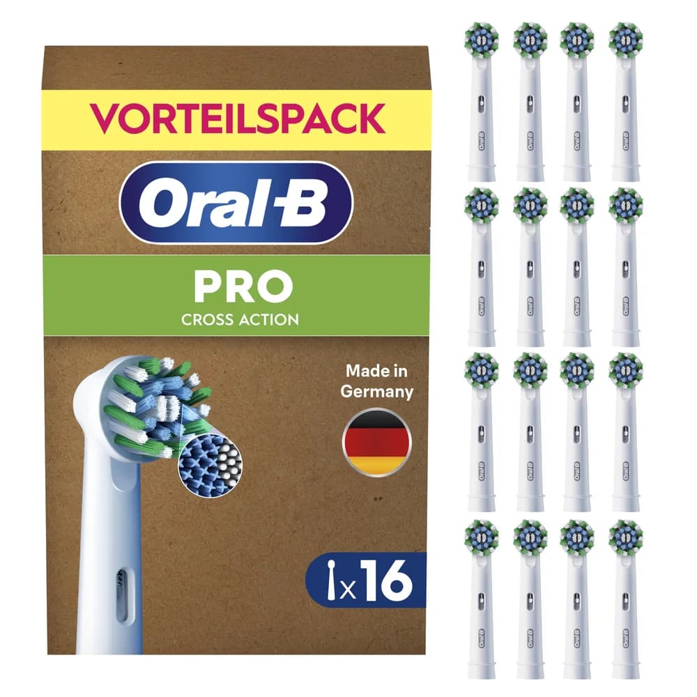 ORAL-B Aufsteckbürsten Pro CrossAction 16er FFU weiß