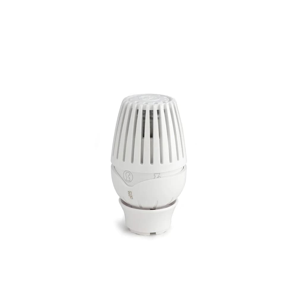 Giacomini Thermostatkopf R-460 für Ventile weiss mit Flüssigkeitsfühler
