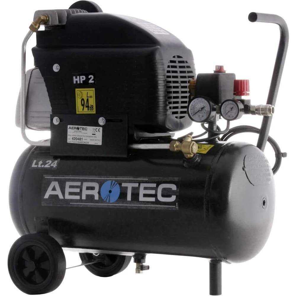 Aerotec Kompressor 220-24, 210L/130L/8bar/24L/1,5KW/fahrbar/230V