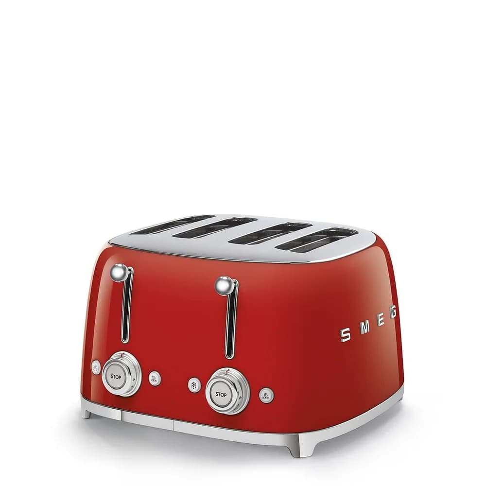SMEG TSF03RDEU 4-Schlitz-Toaster Rot