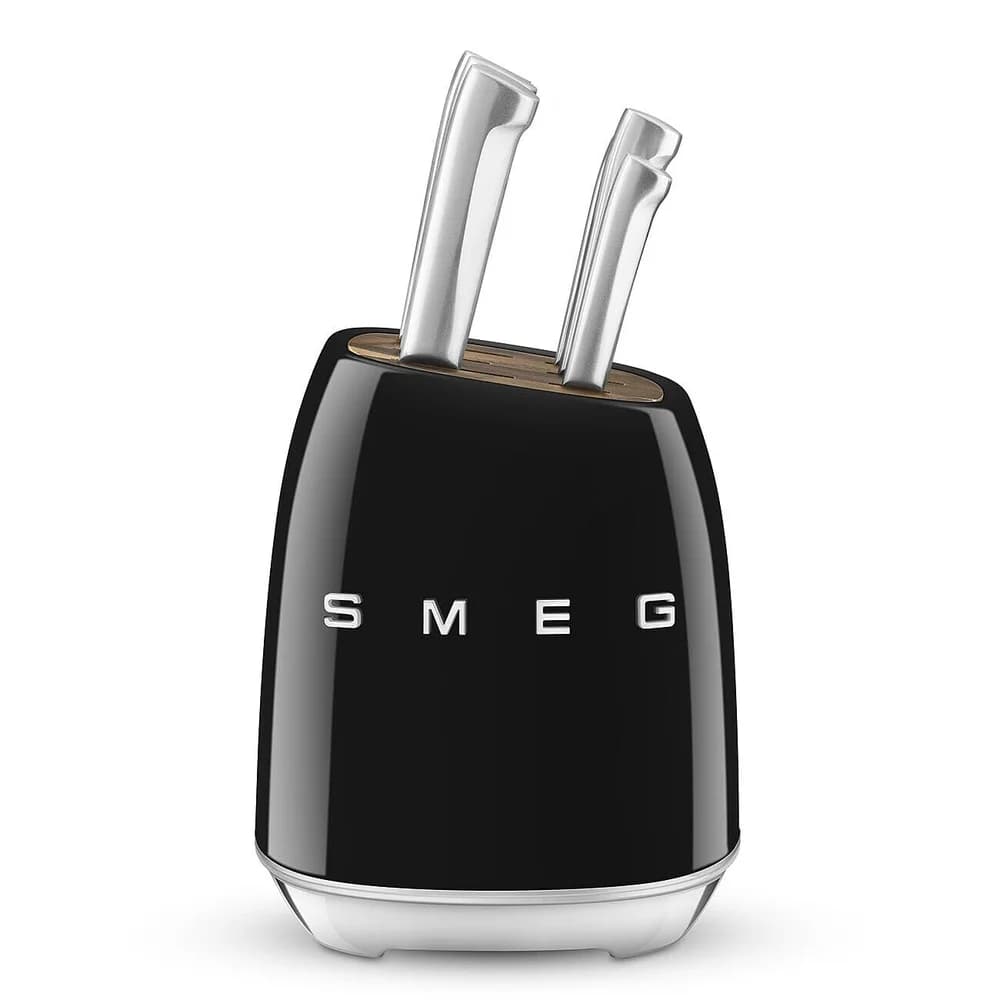 SMEG KBSF02BL Messerblock-Set Schwarz