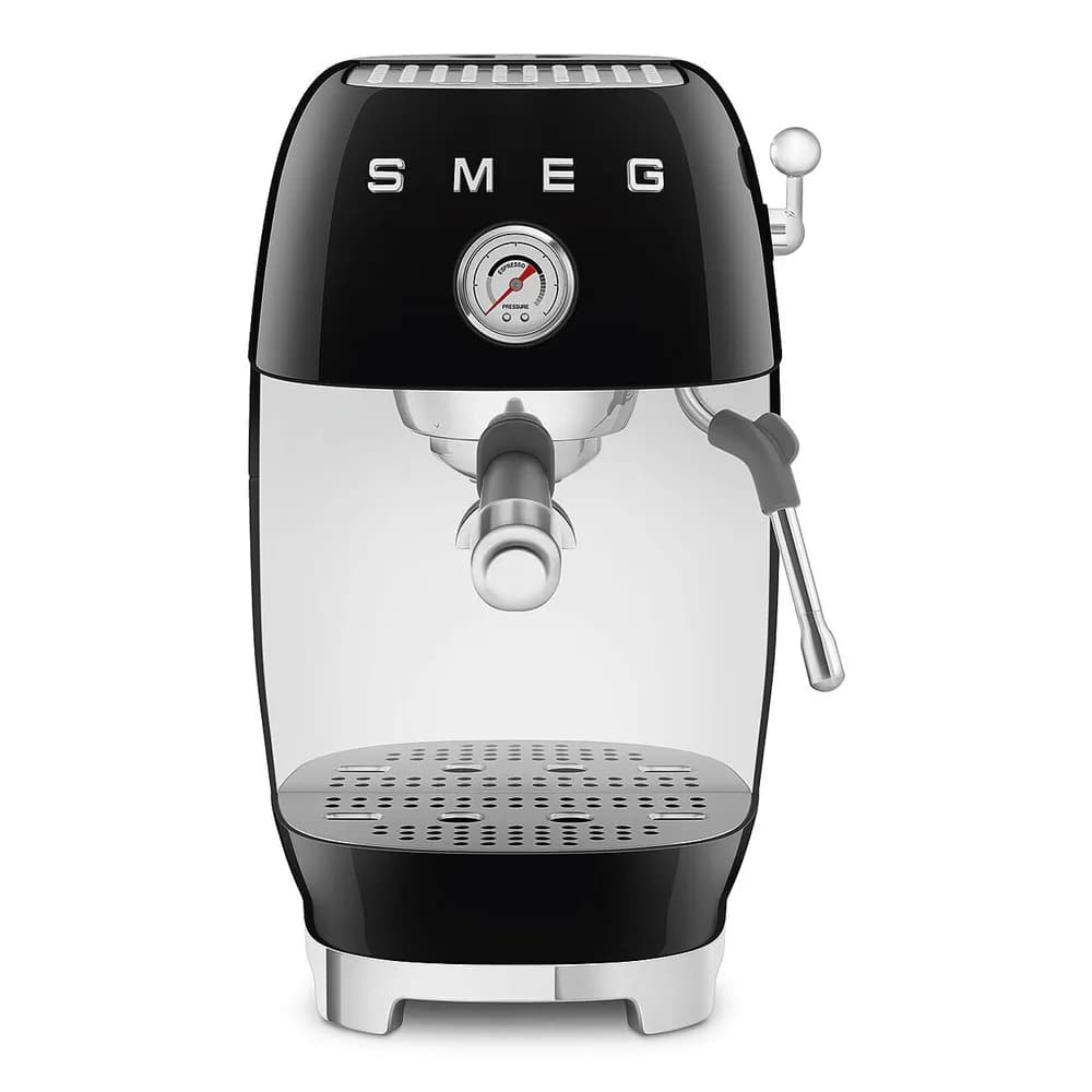 SMEG ECF03BLEU Premium Siebträgermaschine schwarz