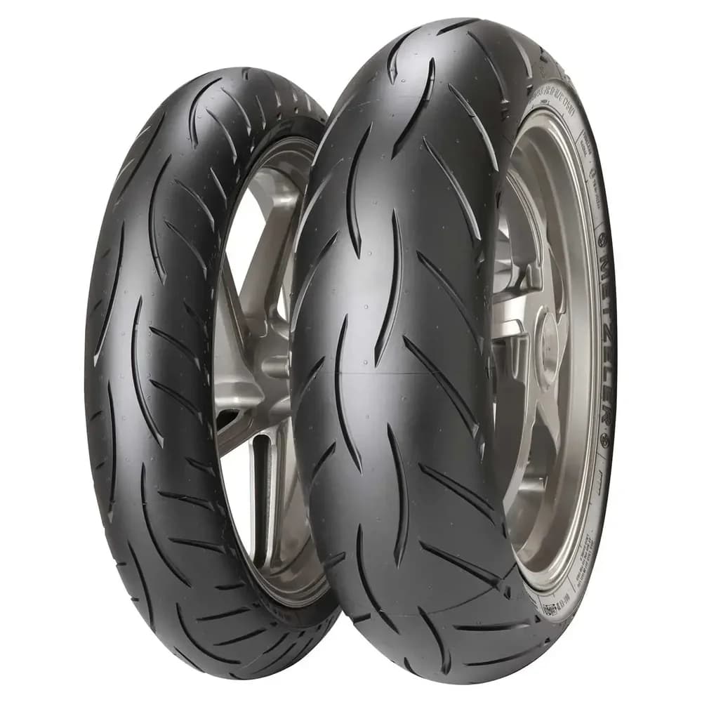 Metzeler Motorradreifen Sportec M5 Interact ( 110/70 R17 TL 54H M/C, Vorderrad ) - Silber