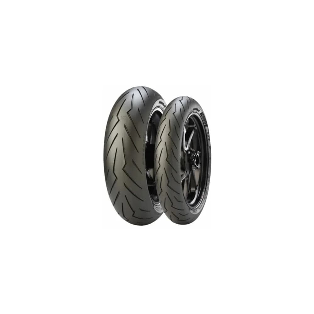 Pirelli Motorradreifen Diablo Rosso III ( 120/60 ZR17 TL (55W) M/C, Vorderrad ) - Silber