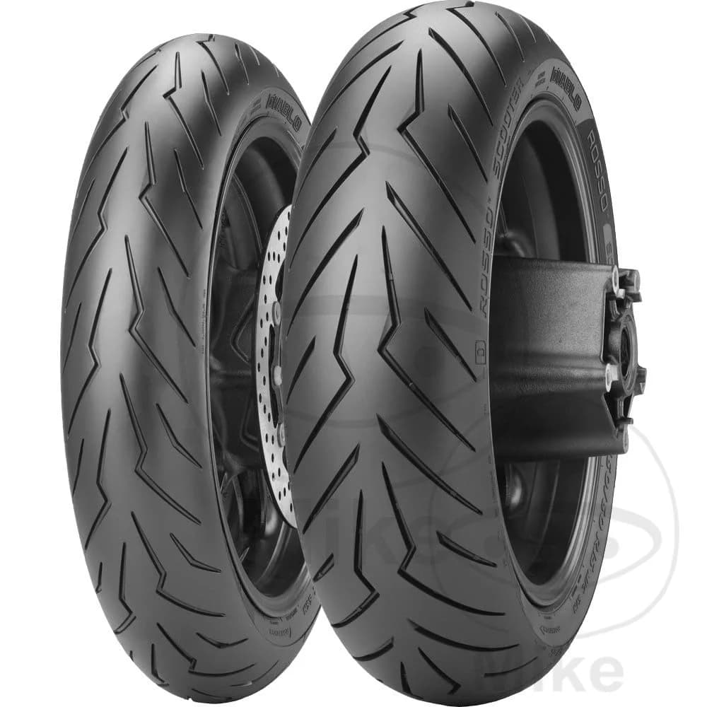Pirelli Motorradreifen Diablo Rosso Scooter ( 120/70-12 RF TL 58P Vorderrad ) - Schwarz