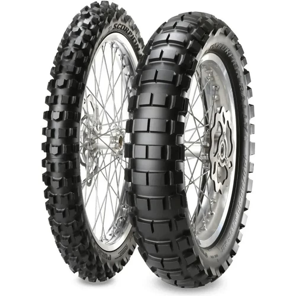 Pirelli Motorradreifen Scorpion Rally ( 90/90-21 TT 54R M/C, MST, Vorderrad ) - Silber
