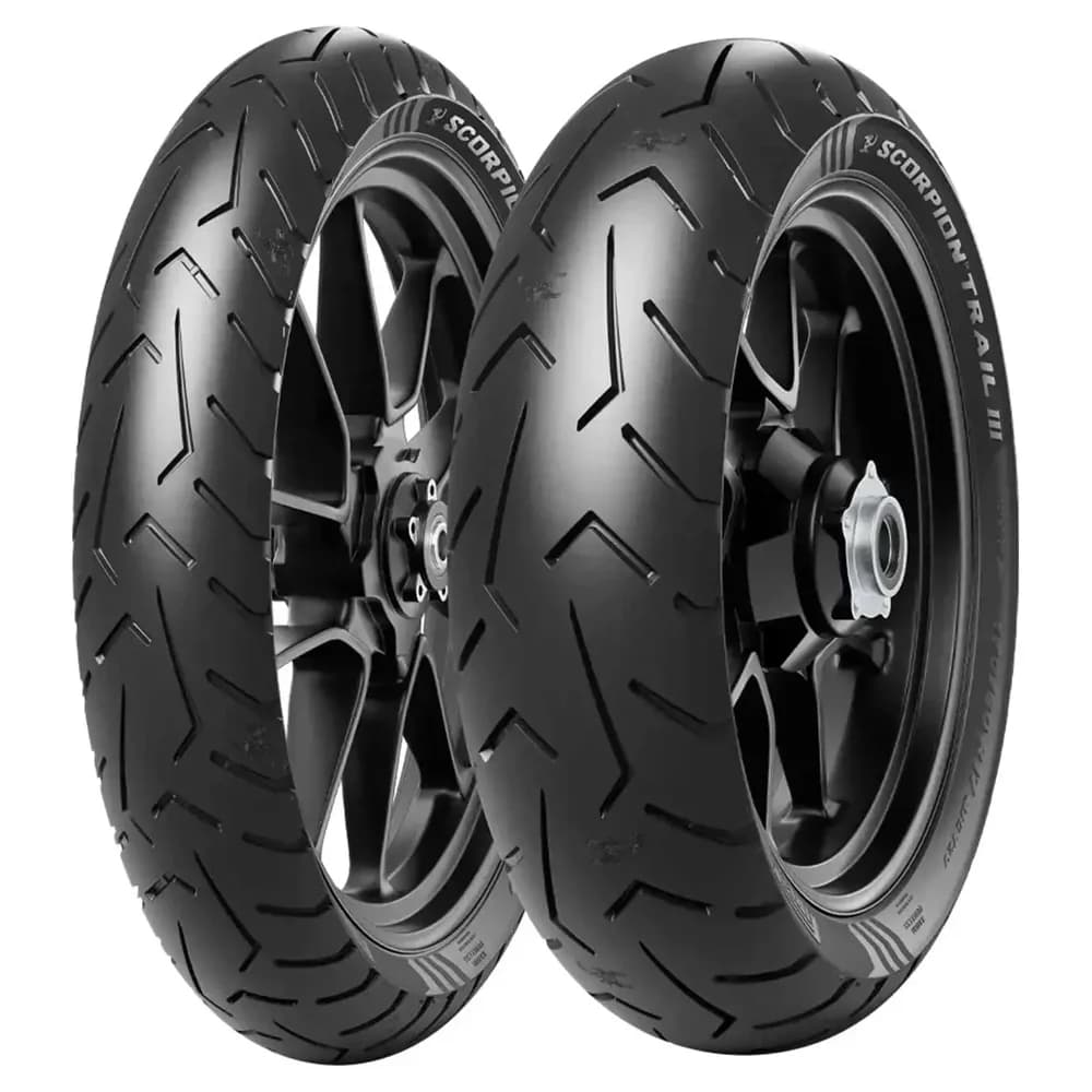 Pirelli Motorradreifen Scorpion Trail III ( 170/60 R17 TL 72V Hinterrad, M/C ) - Silber