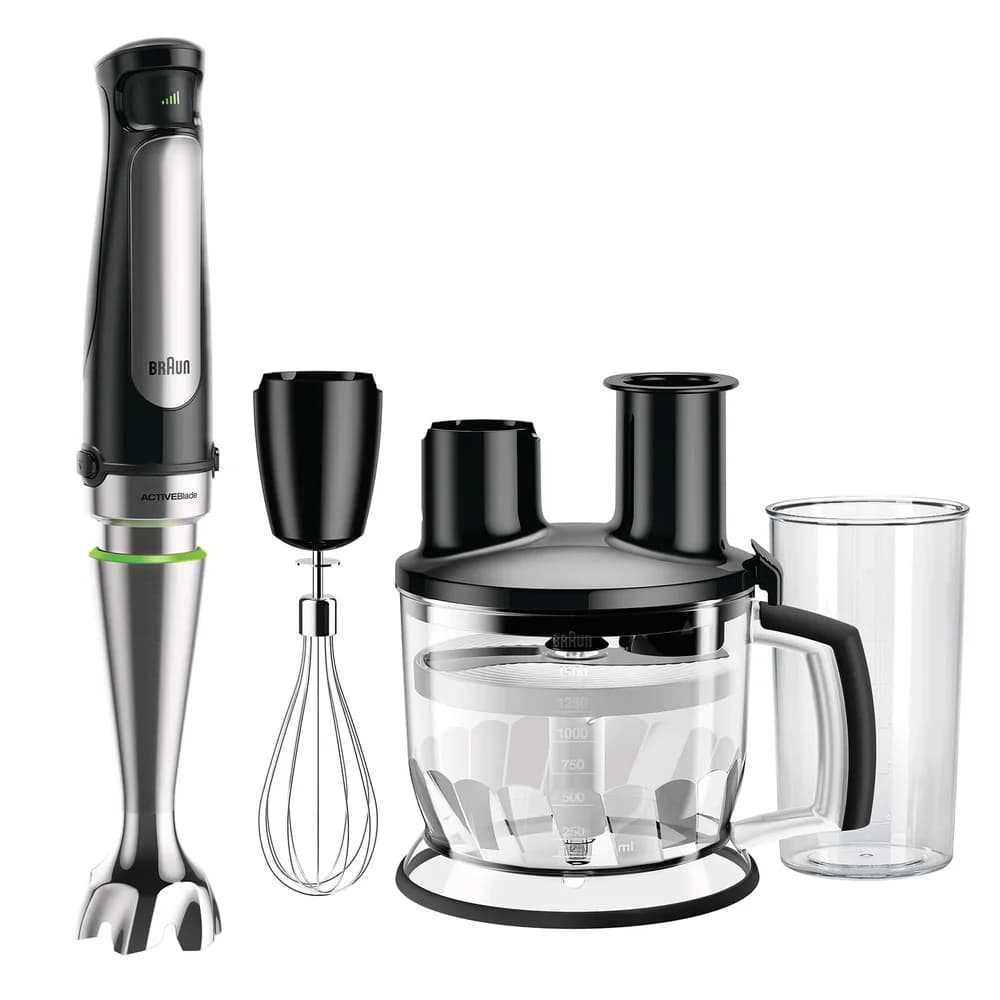 Braun Domestic Home Braun MQ 7075X MultiQuick7 Stabmixer-Set 5in1 schwarz
