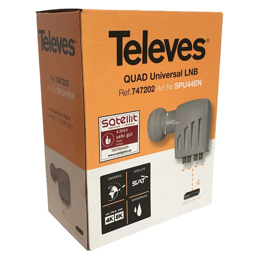 Televes SPU44EN - Speisesystem, Quad-LNB 40mm